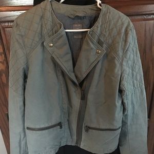Moto style coat